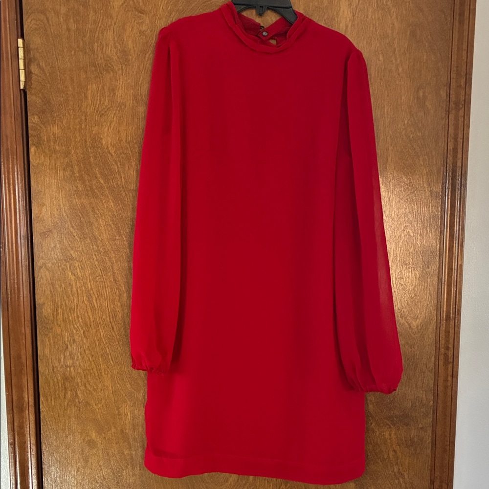 Pearle 88 Scarlet Long Sleeve Dress Size Medium